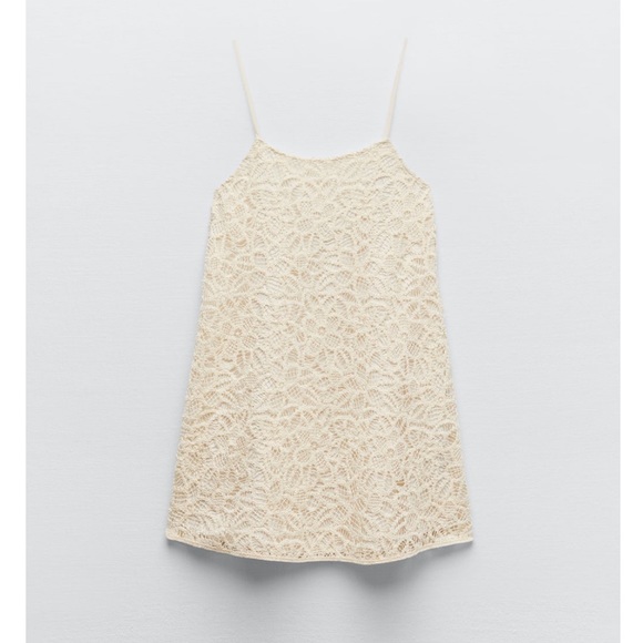 NWT Zara floral crochet dress - Picture 7 of 7